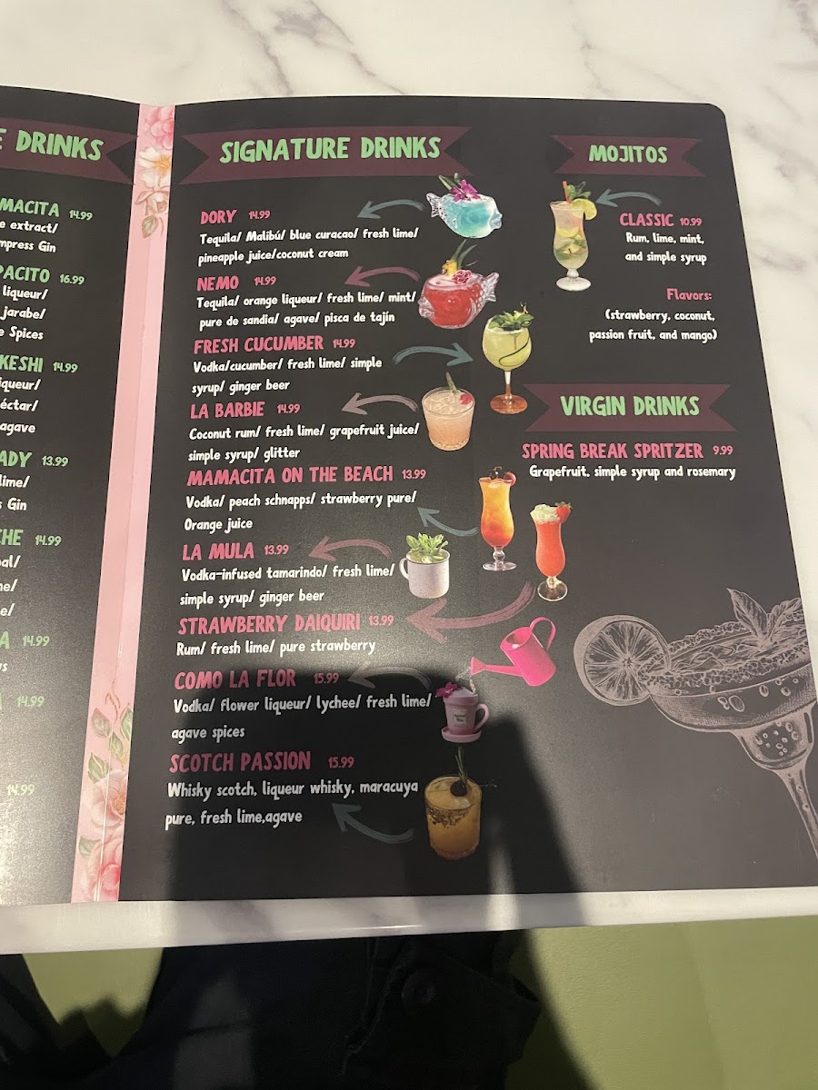 Menu Mamacita Mexican Restaurant - Morrisville-10