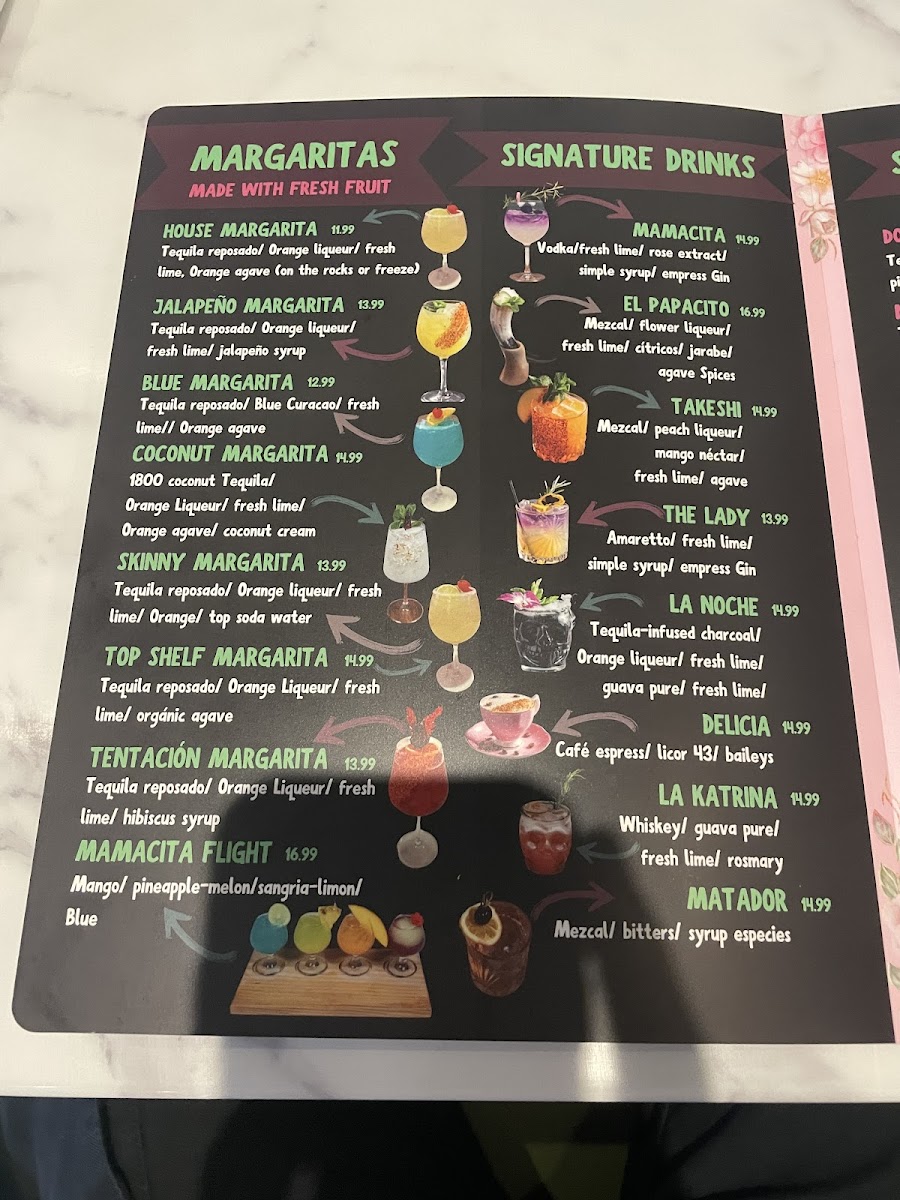 Menu Mamacita Mexican Restaurant - Morrisville-5