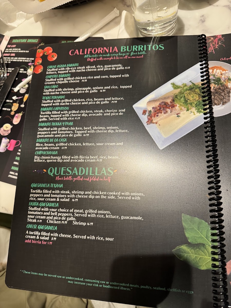 Menu Mamacita Mexican Restaurant - Morrisville-8